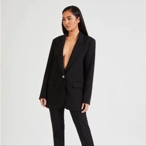 Because of Alice Boyfriend Black Blazer XS